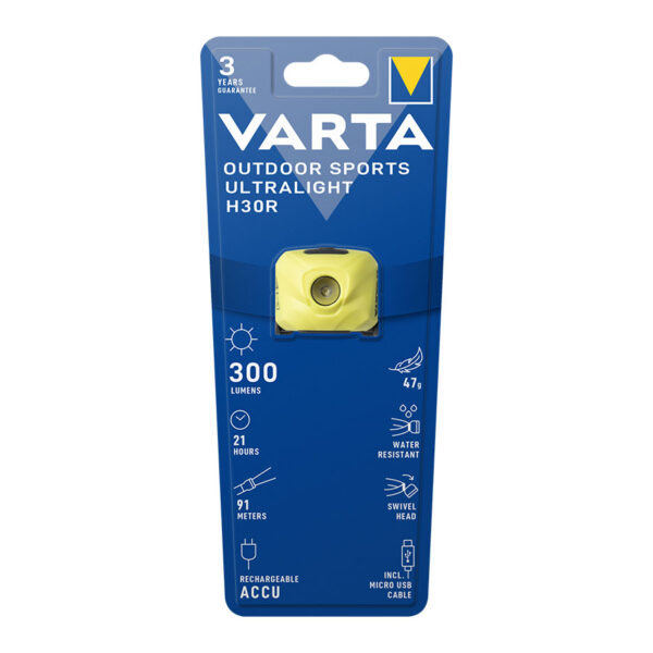 LANTERNA OUTDOOR SPORTS ULTRALIGHT H30R - Outdoor Sports - VARTA
