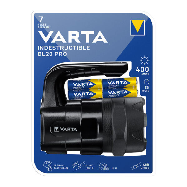 LANTERNA INDESTRUCTIBLE BL20 PRO - Indestructible - VARTA