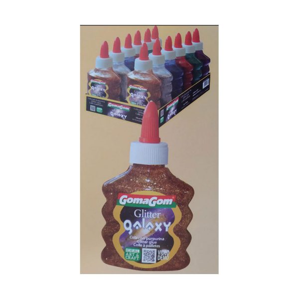 12351 - COLA COM PURPURINA GALAXY 100ML CORES SORTIDAS - Colas - GOMA GOM