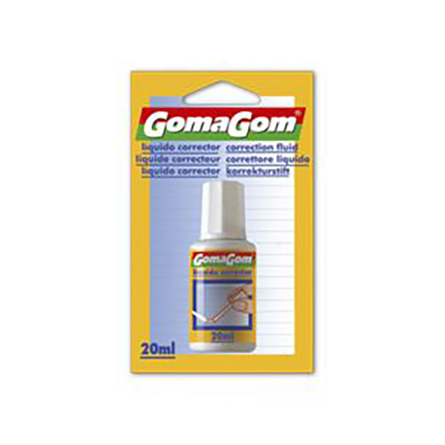 15111 - LÍQUIDO CORRECTOR COM PINCEL 20ML 15111 - LÍQUIDO CORRECTOR COM PINCEL 20ML - Cola Papelaria - GOMA GOM