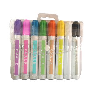 RTB230-08W-MOLIN-BOLSA COM 8 MARCADORES DE GIZ LIQUÍDO CORES SORTIDAS - MOLIN - Marcadores