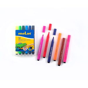 RCP270-12 - MOLIN - CAIXA DE 12 MARCADORES TRIANGULARES EXTRA EXPESSO - MOLIN - Marcadores