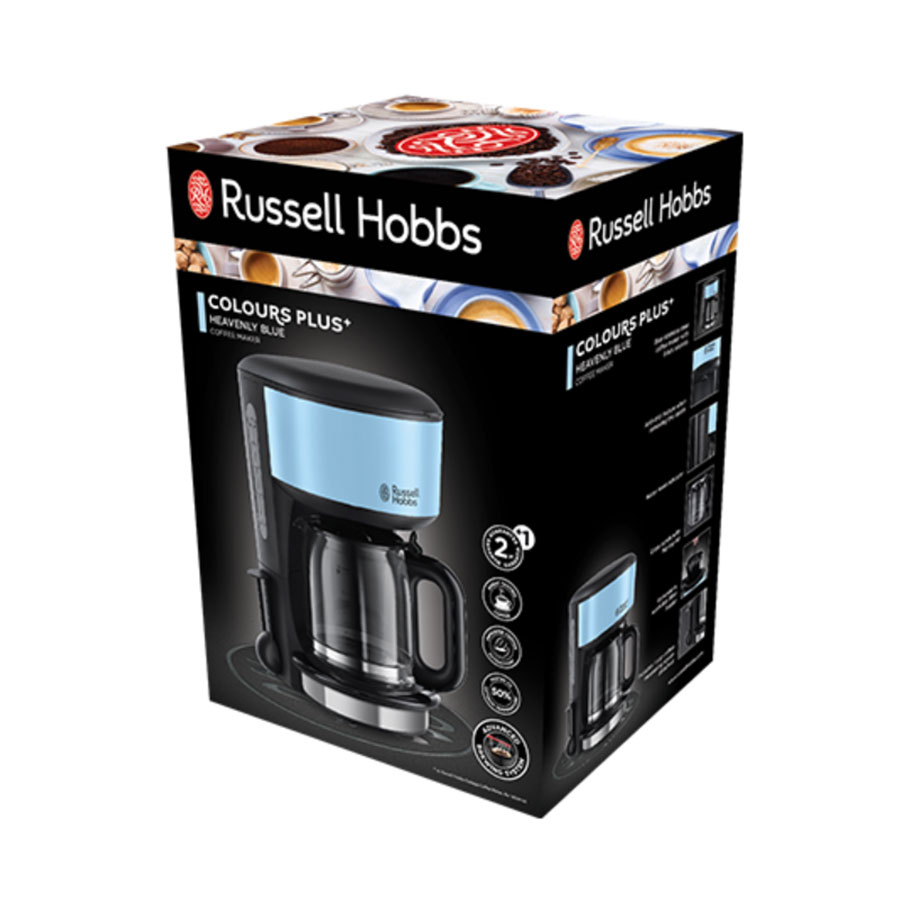 RH/MÁQUINA CAFÉ FILTRO HEAVENLY BLUE 20136-56 RH/MÁQUINA CAFÉ FILTRO HEAVENLY BLUE 20136-56 - Maq. Café - RUSSELL HOBBS