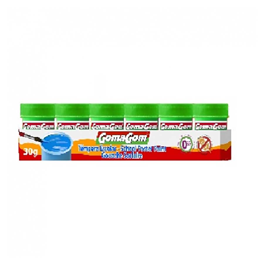 18371 - Gomagom Tinta Liquida 30g 6 uni - Verde 18371 - Gomagom Tinta Liquida 30g 6 uni - Verde - Tinta - GOMA GOM
