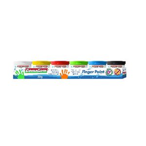 16491 - Gomagom Tinta de Dedos 50g 6 uni - Cores Sortidas 16491 - Gomagom Tinta de Dedos 50g 6 uni - Cores Sortidas - Tinta - GOMA GOM