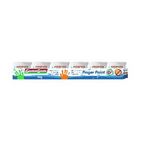 18741 - Gomagom Tinta de Dedos 50g 6 uni - Branca 18741 - Gomagom Tinta de Dedos 50g 6 uni - Branca - Tinta - GOMA GOM