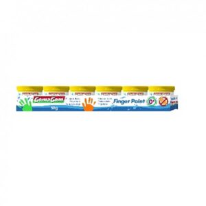 18751 - Gomagom Tinta de Dedos 50g 6 uni - Amarela 18751 - Gomagom Tinta de Dedos 50g 6 uni - Amarela - Tinta - GOMA GOM