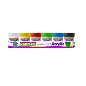 16931 - Gomagom Tinta Acrílica 30g 6 uni - Cores Sortidas 16931 - Gomagom Tinta Acrílica 30g 6 uni - Cores Sortidas - Tinta - GOMA GOM