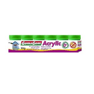 19741 - Gomagom Tinta Acrílica 30g 6 uni - Verde 19741 - Gomagom Tinta Acrílica 30g 6 uni - Verde - Tinta - GOMA GOM